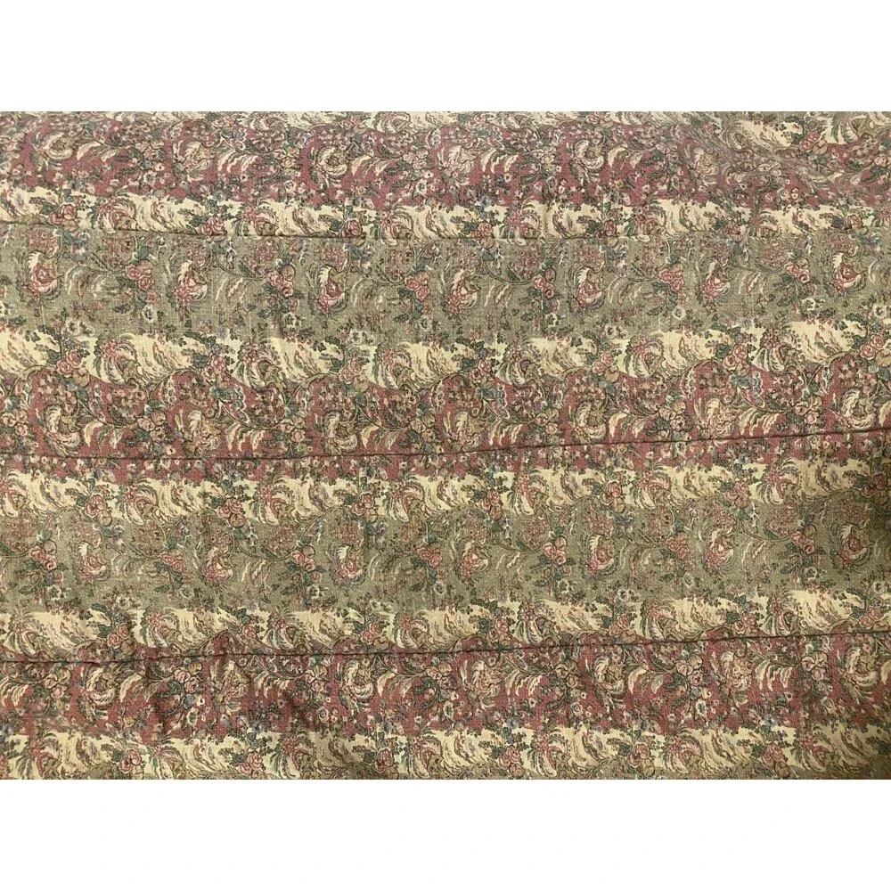 VINTAGE Ralph Lauren Hearthside Twin Size Comforter Floral Paisley Linen Cotton
